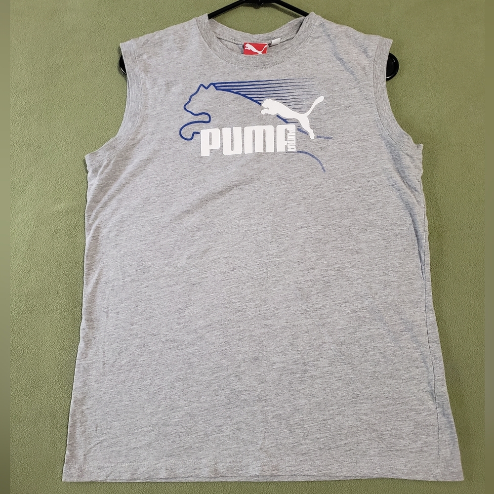 Puma Sport Lifestyle Grey Muscle Tee Sleeveless